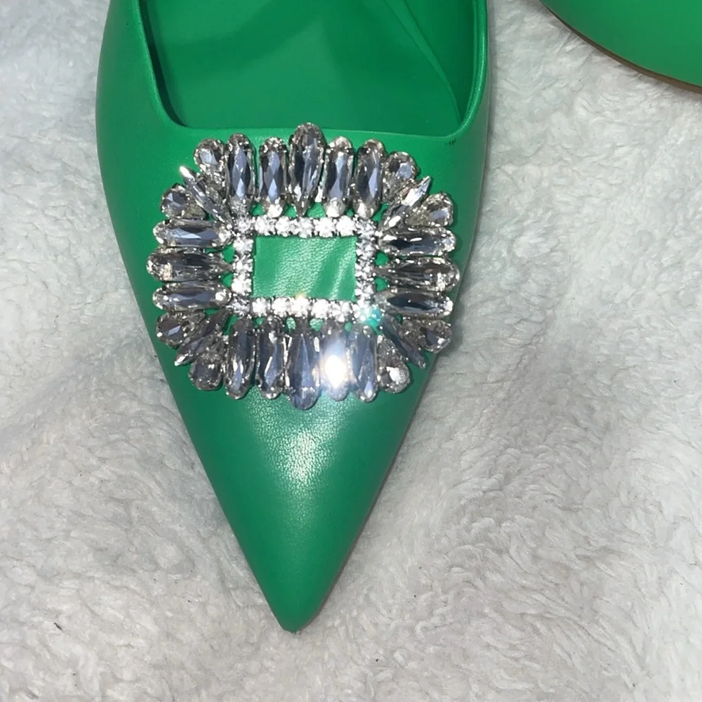 Inc International Concepts Women's Melicity Flats - Green 5.5M - Picture 3 of 9
